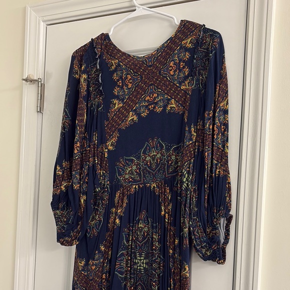 Free People Blue and Orange Asymmetrical Tunic - Picture 9 of 10